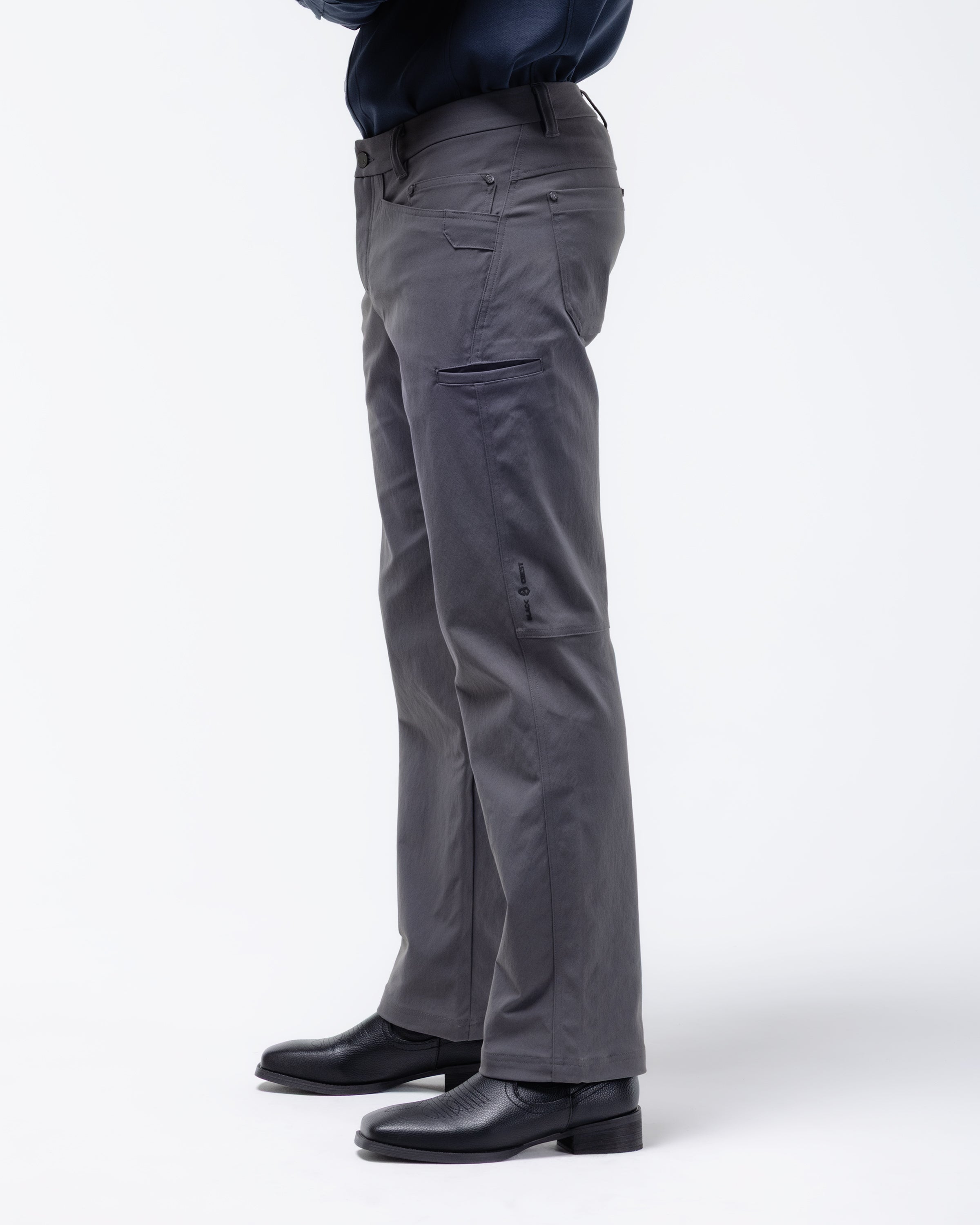 Men's Tactical Pants - Water-Resistant Stretch Nylon | Black Crest