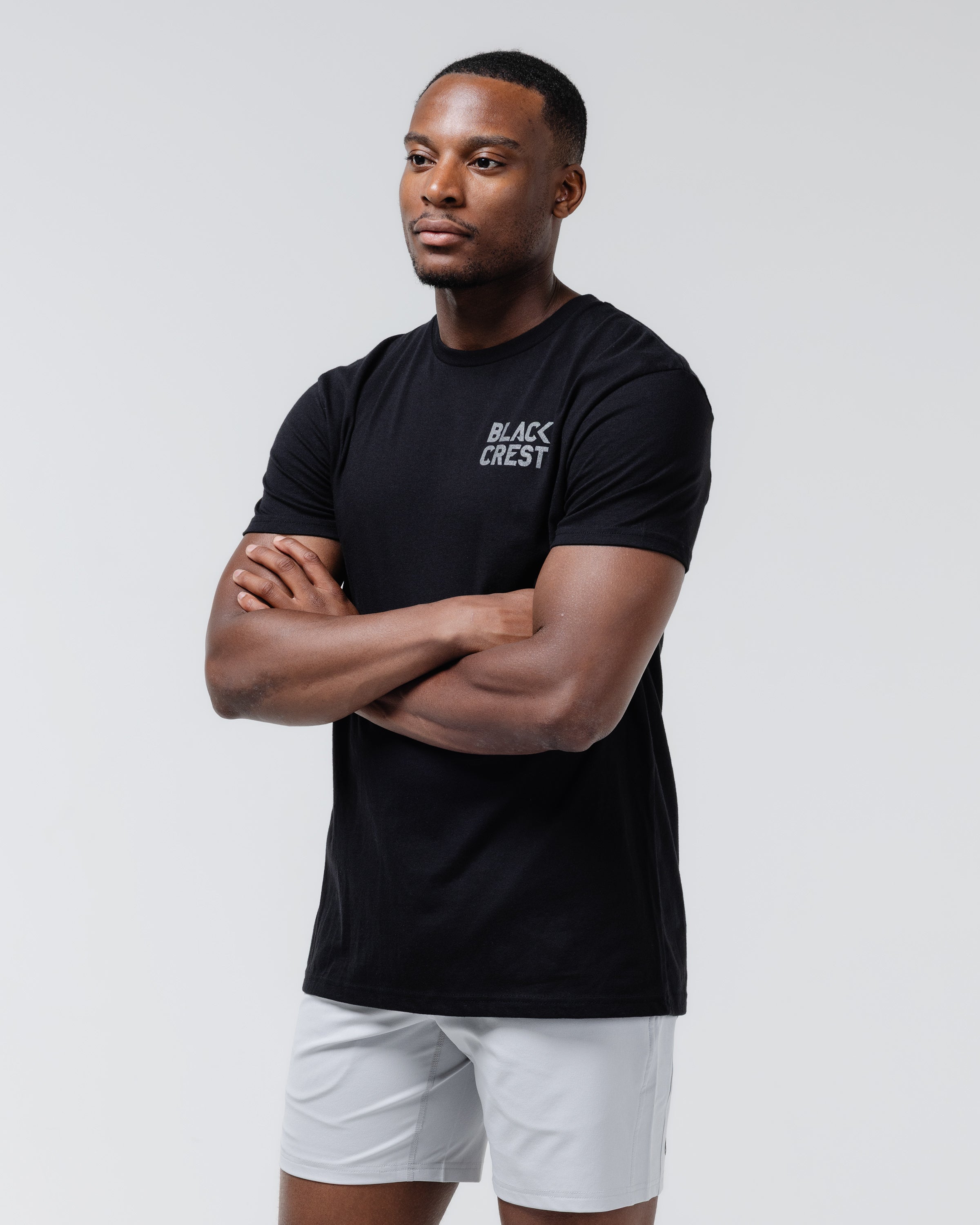 Men's Logo Graphic Tee - Premium Cotton Blend T-Shirt | Black Crest