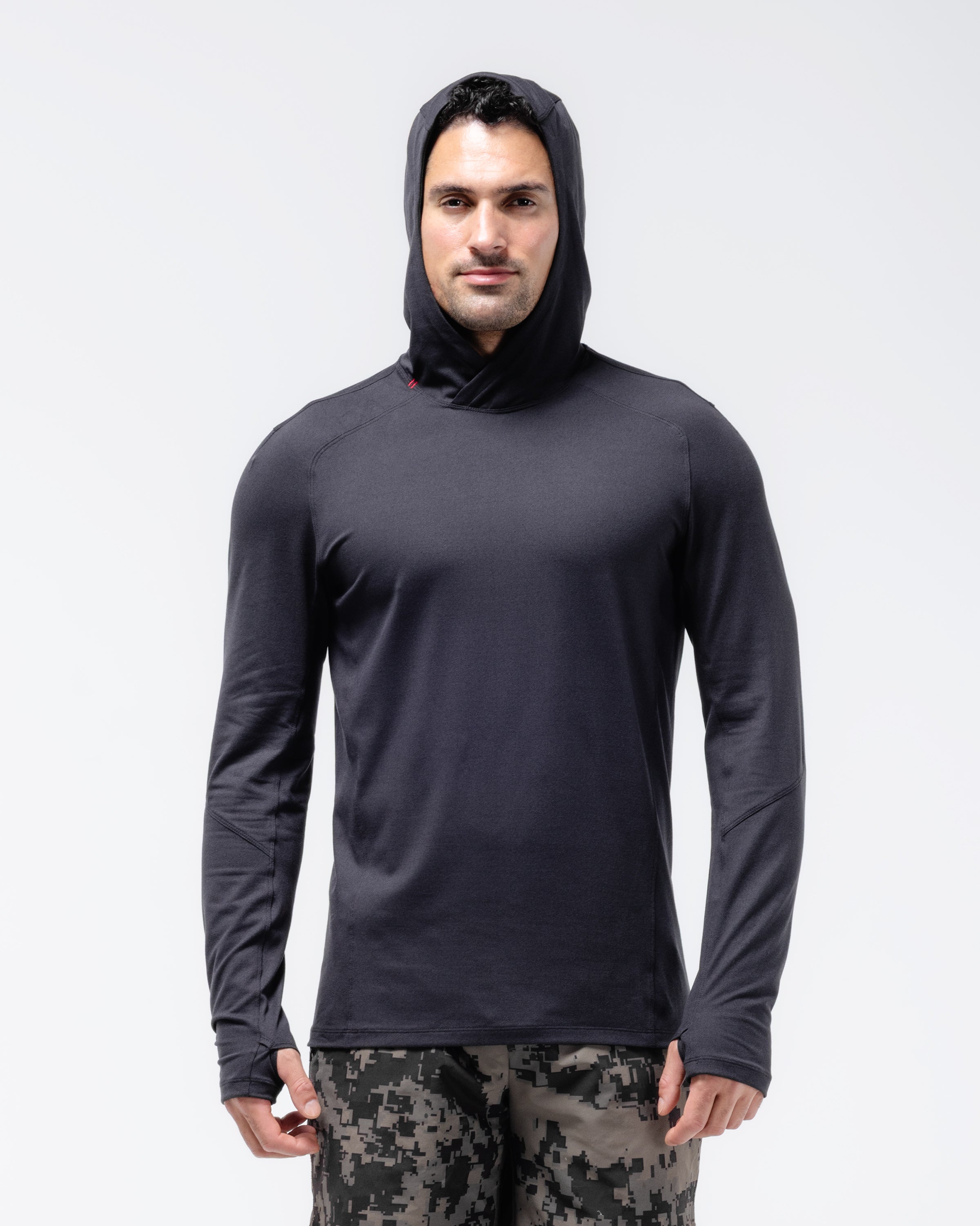 Pinnacle Lightweight Hoodie – Black Men's Performance Hoodie